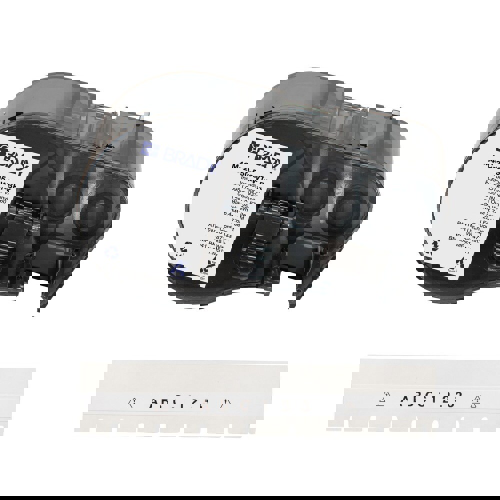 Labels, Ribbons & Tapes; Application: Label Printer Cartridge ; Type: Label Printer Cartridge ; Color Family: White ; Color: Black on White ; For Use With: BMP41; BMP51; BMP53; M511 ; Material: Vinyl